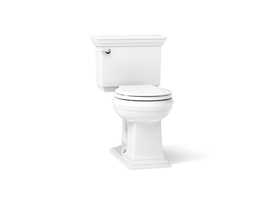 KOHLER K-33815 Memoirs Stately ContinuousClean two-piece round-front toilet, 1.28 gpf
