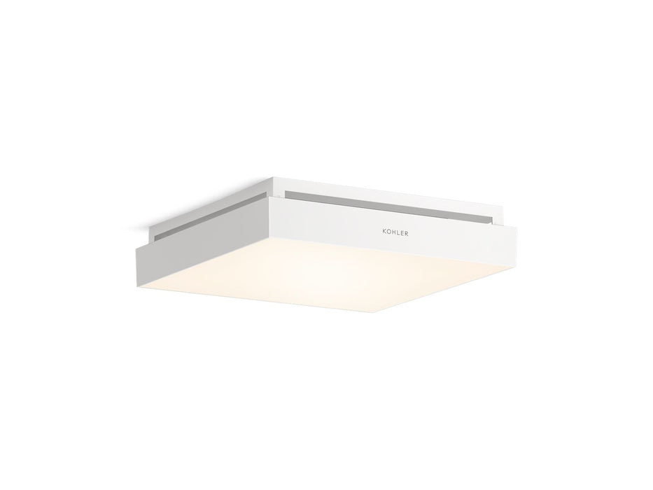KOHLER K-34457 Atmo 13-7/8" x 13-7/8" smart bathroom exhaust fan with light