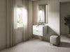 Kohler Maxstow 24" wall-hung bathroom vanity cabinet with sink and quartz top