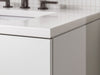 Kohler Maxstow 24" wall-hung bathroom vanity cabinet with sink and quartz top