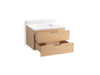 Kohler Maxstow 30" wall-hung bathroom vanity cabinet with sink and quartz top