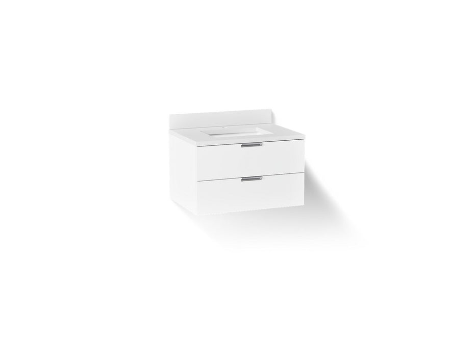KOHLER K-34654 Maxstow 30" wall-hung bathroom vanity cabinet with sink and quartz top