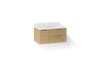 Kohler Maxstow 36" wall-hung bathroom vanity cabinet with sink and quartz top