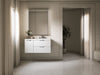 Kohler Maxstow 36" wall-hung bathroom vanity cabinet with sink and quartz top