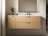 Kohler Maxstow 48" wall-hung bathroom vanity cabinet with sink and quartz top