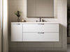 Kohler Maxstow 48" wall-hung bathroom vanity cabinet with sink and quartz top
