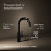 3/4 view of product with dimensions