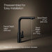 3/4 view of product with dimensions