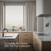 Up to 2 walls & multiple product categories visible, 1-point perspective