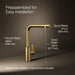 3/4 view of product with dimensions