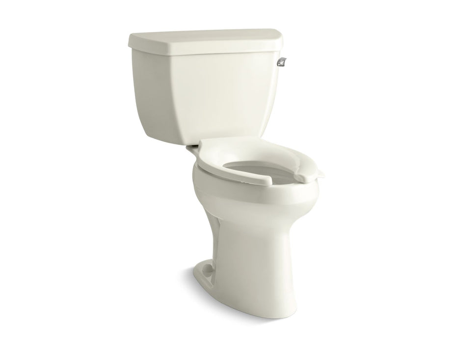 KOHLER K-3493-RA Highline Classic Two-piece elongated toilet, 1.6 gpf - Biscuit