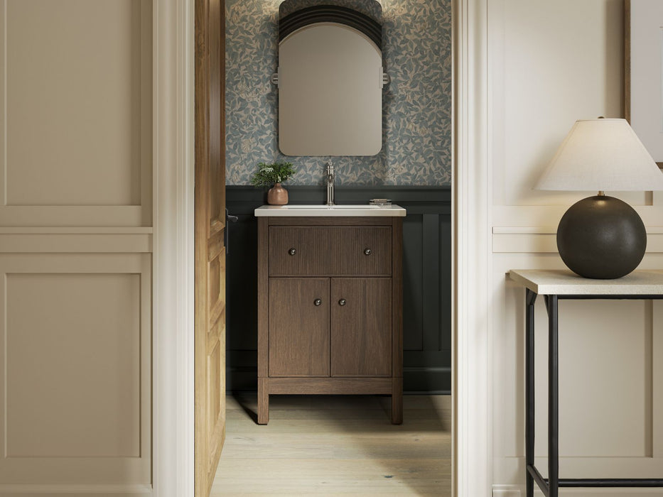 Kohler Malin by Studio McGee 24" bathroom vanity cabinet with sink and quartz top