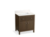 Kohler Malin by Studio McGee 30" bathroom vanity cabinet with sink and quartz top