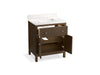 Kohler Malin by Studio McGee 30" bathroom vanity cabinet with sink and quartz top