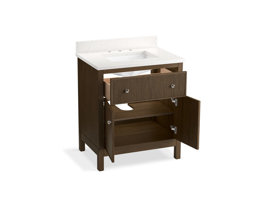 Kohler Malin by Studio McGee 30" bathroom vanity cabinet with sink and quartz top