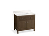 Kohler Malin by Studio McGee 36" bathroom vanity cabinet with sink and quartz top