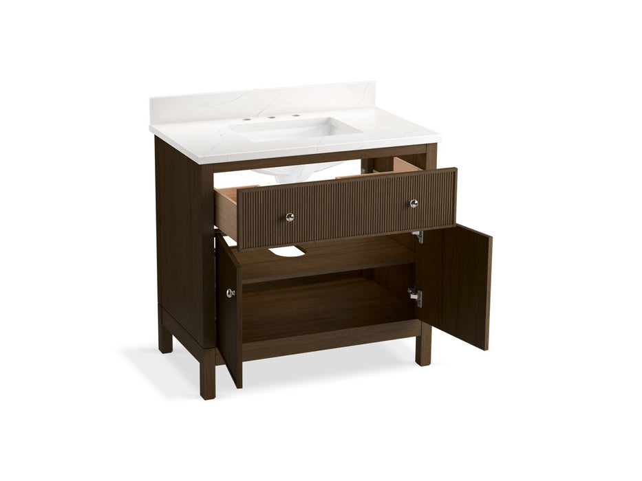 Kohler Malin by Studio McGee 36" bathroom vanity cabinet with sink and quartz top