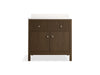 Kohler Malin by Studio McGee 36" bathroom vanity cabinet with sink and quartz top