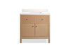Kohler Malin by Studio McGee 36" bathroom vanity cabinet with sink and quartz top