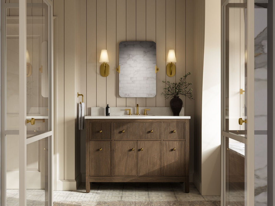 Kohler Malin by Studio McGee 48" bathroom vanity cabinet with sink and quartz top