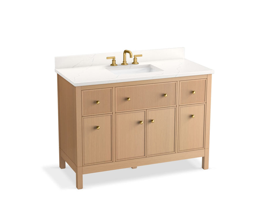 Kohler Malin by Studio McGee 48" bathroom vanity cabinet with sink and quartz top