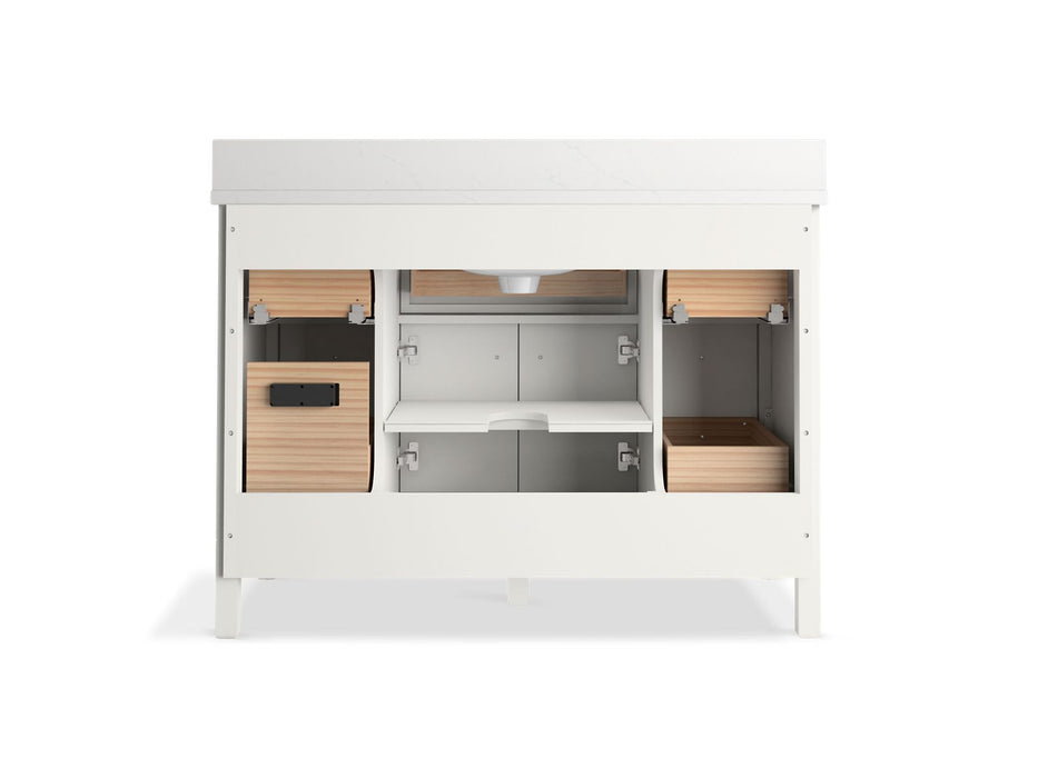 Kohler Malin by Studio McGee 48" bathroom vanity cabinet with sink and quartz top
