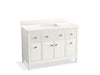 Kohler Malin by Studio McGee 48" bathroom vanity cabinet with sink and quartz top