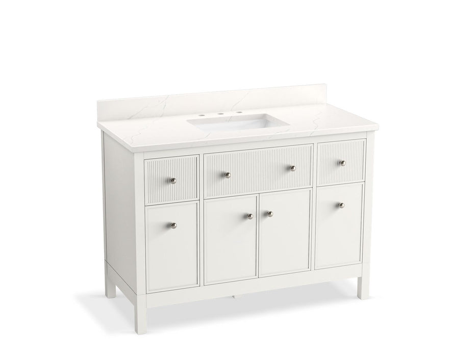 Kohler Malin by Studio McGee 48" bathroom vanity cabinet with sink and quartz top