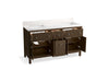 Kohler Malin by Studio McGee 60" bathroom vanity cabinet with sinks and quartz top
