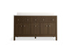 Kohler Malin by Studio McGee 60" bathroom vanity cabinet with sinks and quartz top