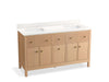 Kohler Malin by Studio McGee 60" bathroom vanity cabinet with sinks and quartz top