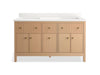 Kohler Malin by Studio McGee 60" bathroom vanity cabinet with sinks and quartz top