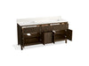Kohler Malin by Studio McGee 72" bathroom vanity cabinet with sinks and quartz top