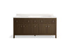 Kohler Malin by Studio McGee 72" bathroom vanity cabinet with sinks and quartz top