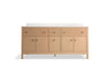 Kohler Malin by Studio McGee 72" bathroom vanity cabinet with sinks and quartz top