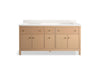 Kohler Malin by Studio McGee 72" bathroom vanity cabinet with sinks and quartz top