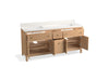 Kohler Malin by Studio McGee 72" bathroom vanity cabinet with sinks and quartz top