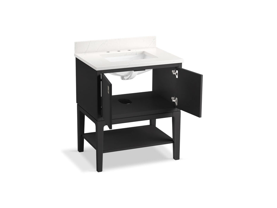 Kohler Seagrove by Studio McGee 30" bathroom vanity cabinet with sink and quartz top