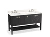 Kohler Seagrove by Studio McGee 60" bathroom vanity cabinet with sinks and quartz top