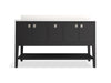 Kohler Seagrove by Studio McGee 60" bathroom vanity cabinet with sinks and quartz top
