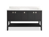 Kohler Seagrove by Studio McGee 60" bathroom vanity cabinet with sinks and quartz top