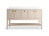 Kohler Seagrove by Studio McGee 60" bathroom vanity cabinet with sinks and quartz top