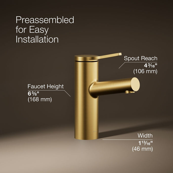 KOHLER K-35048-4K Elate Single-handle bathroom sink faucet, 1.0 gpm