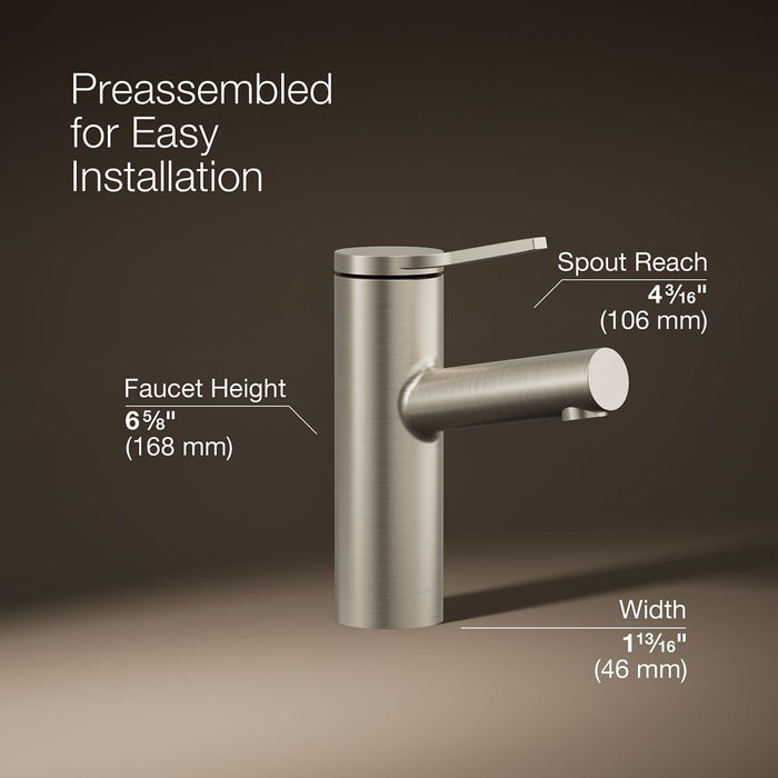 KOHLER K-35048-4K Elate Single-handle bathroom sink faucet, 1.0 gpm