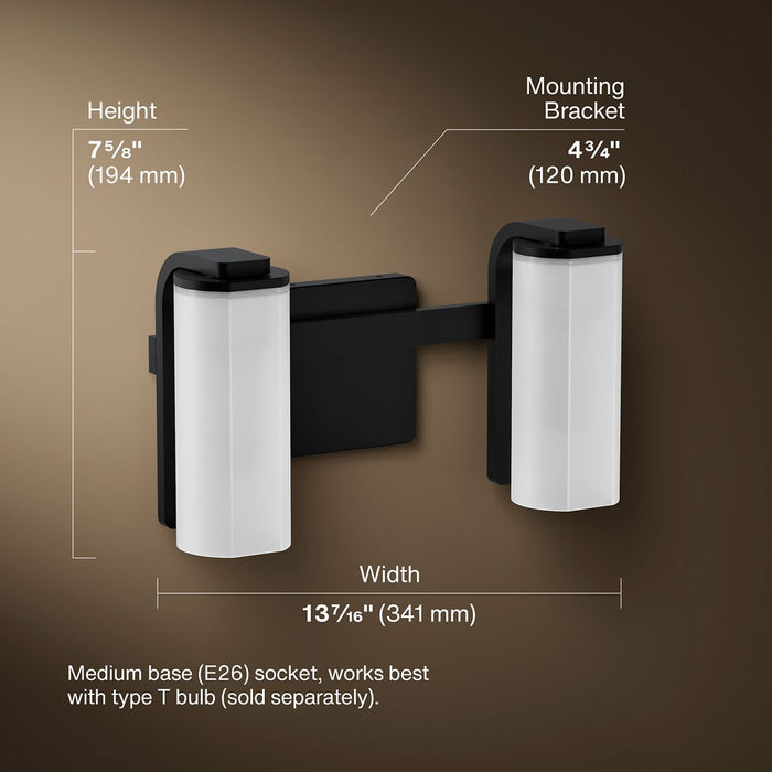 3/4 view of product with dimensions