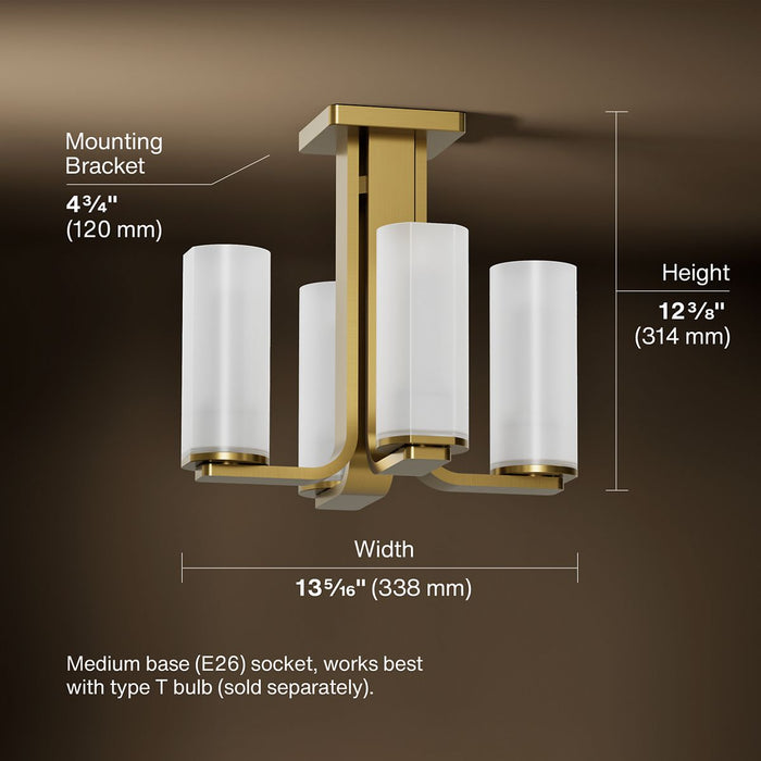 3/4 view of product with dimensions
