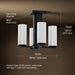 3/4 view of product with dimensions