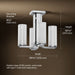 3/4 view of product with dimensions