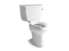 KOHLER K-3519-TR Highline Two-piece elongated toilet, 1.0 gpf, white
