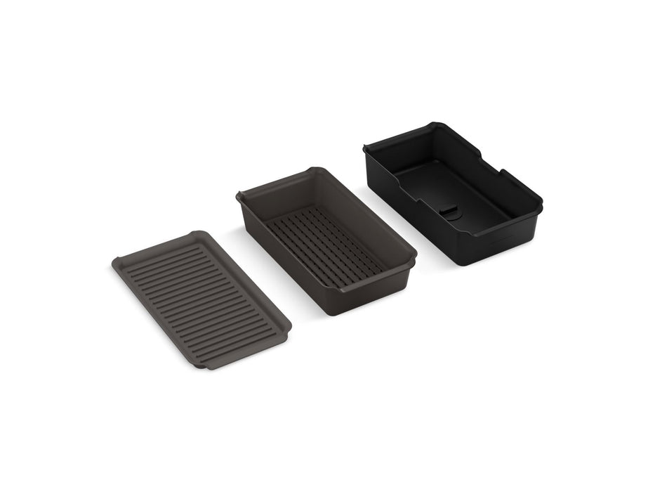 KOHLER K-35478 Three-piece workstation sink accessory set